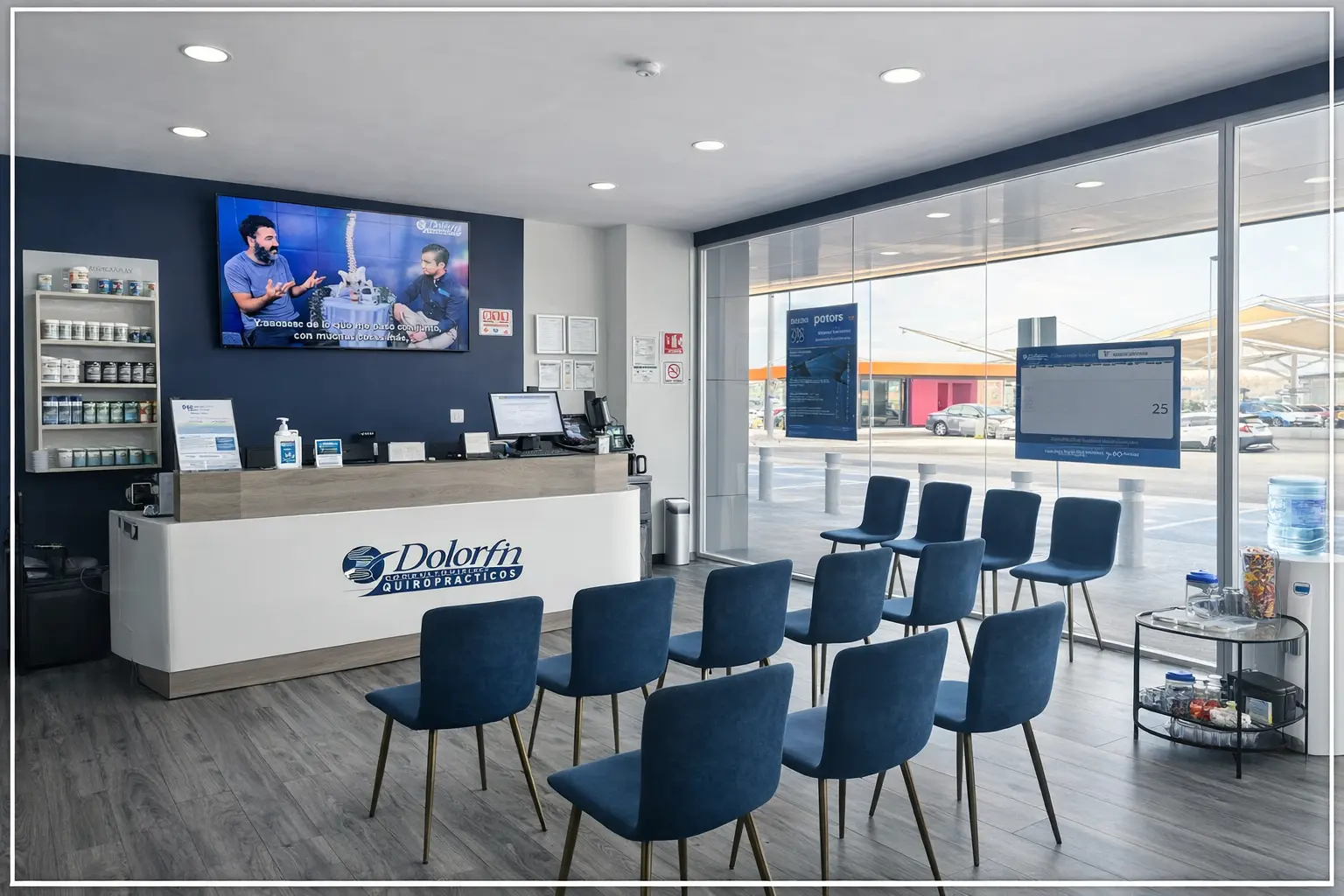 Recepción y área de espera Dolorfin Cumbres Monterrey